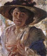 Lovis Corinth, Woman in a Rose-Trimmed Hat